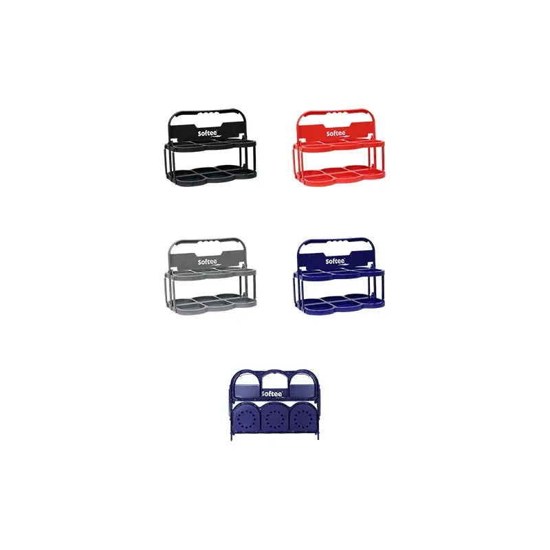 Cesto em plástico para 6 bebedouros de 1lt