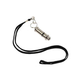 Apito cilindrico em metal com correia