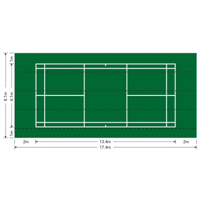 Pista de Badminton Portátil