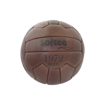 Bola de Futebol 11 Softee Vintage em couro pele natural, cosido à mão. (18 painéis) Tamanho 5