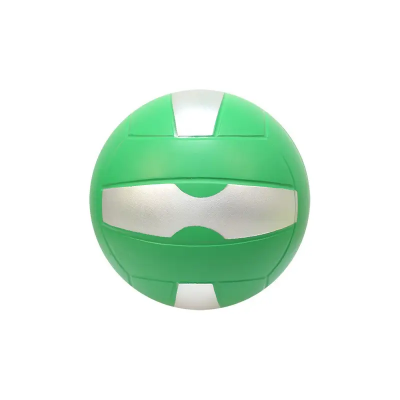 Bola de Voleibol de espuma Dm 21cm. Verde e prata