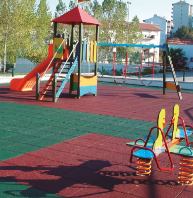 Pavimento para Parques infantis Placas SBR